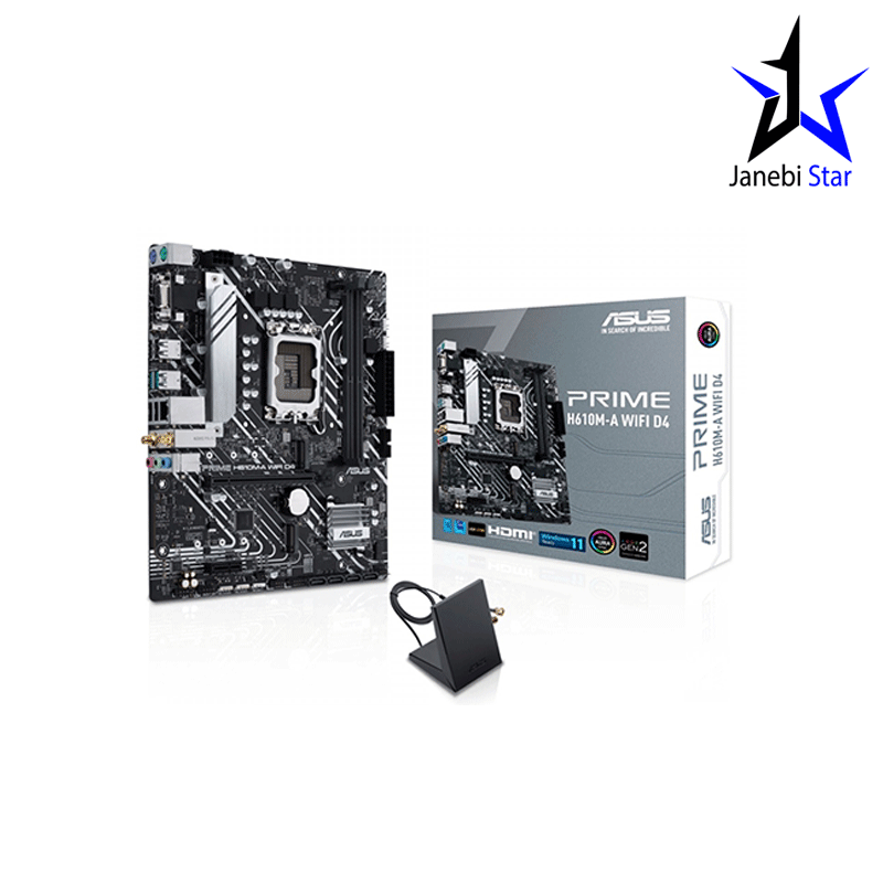 ASUS PRIME H610M-A WIFI D4 12th Gen mic-ATX Motherboar ASUS PRIME H610M-A WIFI D4 12th Gen mic-ATX Motherboard