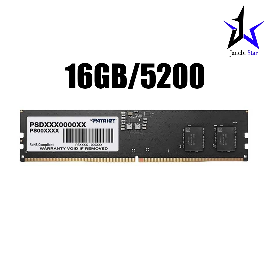 Patriot Signature Line DDR5 16GB Single 5200MHz CL42 Single Memory رم کامپیوتر پاتریوت Signature Line DDR5 16GB Single 5200MHz CL42