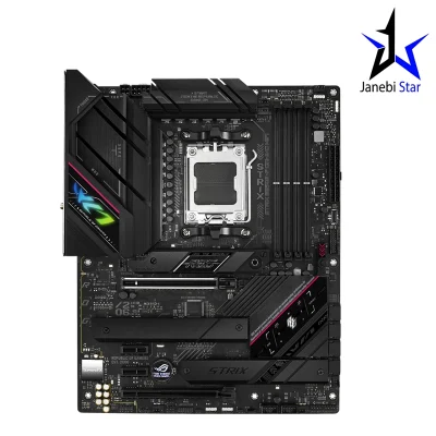 سوکت پردازنده: AMD AM5 Socket چیپست: AMD B850 نسل حافظه (RAM): DDR5 نهایت حجم پشتیبانی حافظه: 256GB مادربرد ایسوس مدل ROG STRIX B650E-F Gaming WiFi DDR5