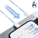 کابل تبدیل Type‑C به Lightning یوسمز مدل SJ657