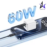 کابل شارژ USB-C to USB-C یوسمز مدل US-SJ711 با طول 1 متر توان 60 وات - Image 3