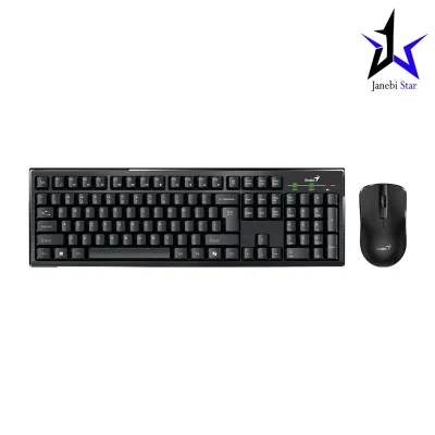کیبورد و ماوس بی سیم جنیوس مدل KM-8101
